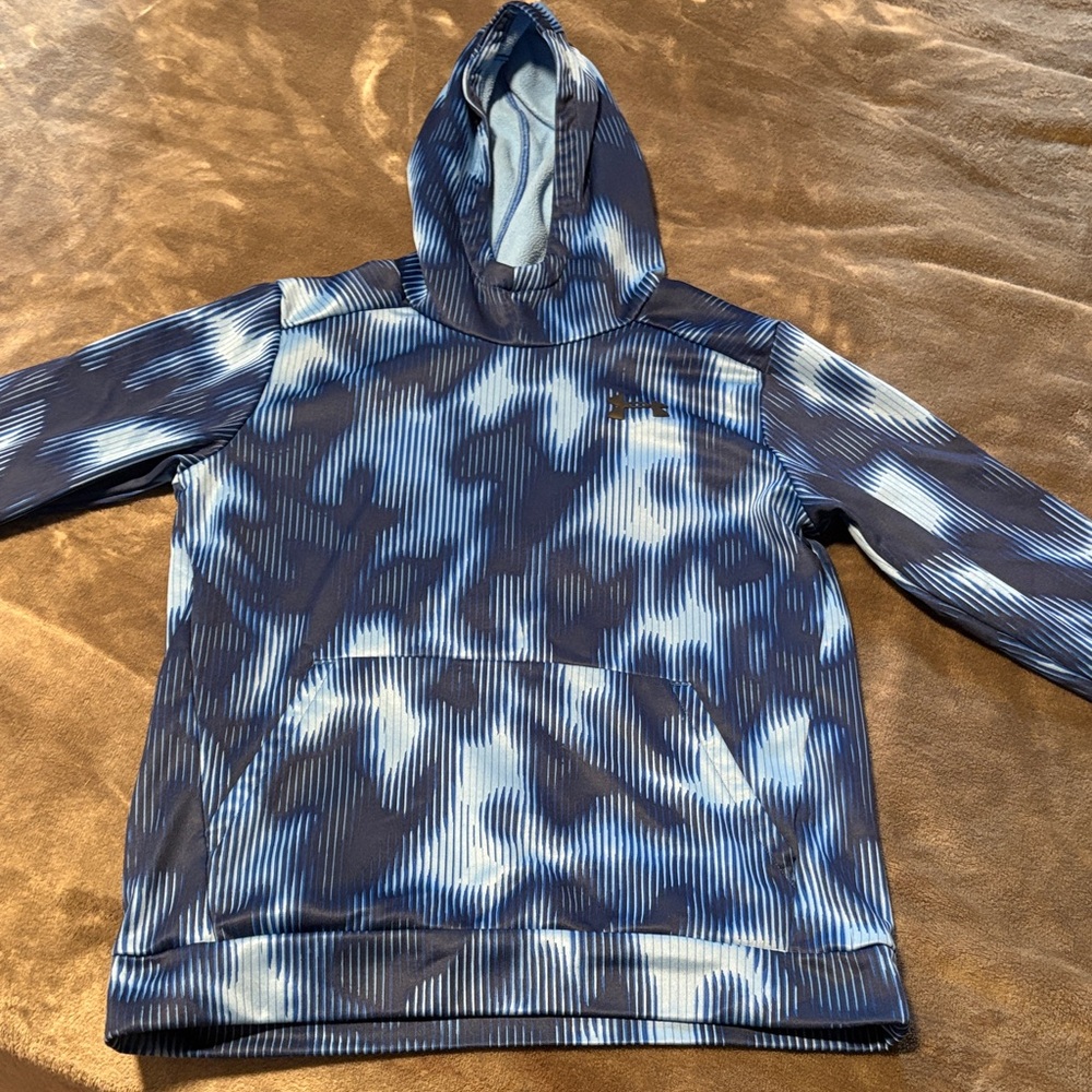Under Armour Blue and White Kids Hoodie